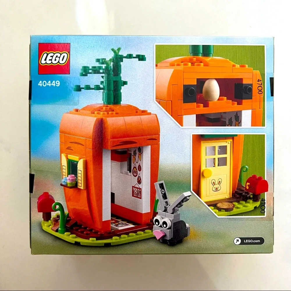 LEGO Limited Edition Easter Bunny's Carrot House 40449, 232 pieces, NIB